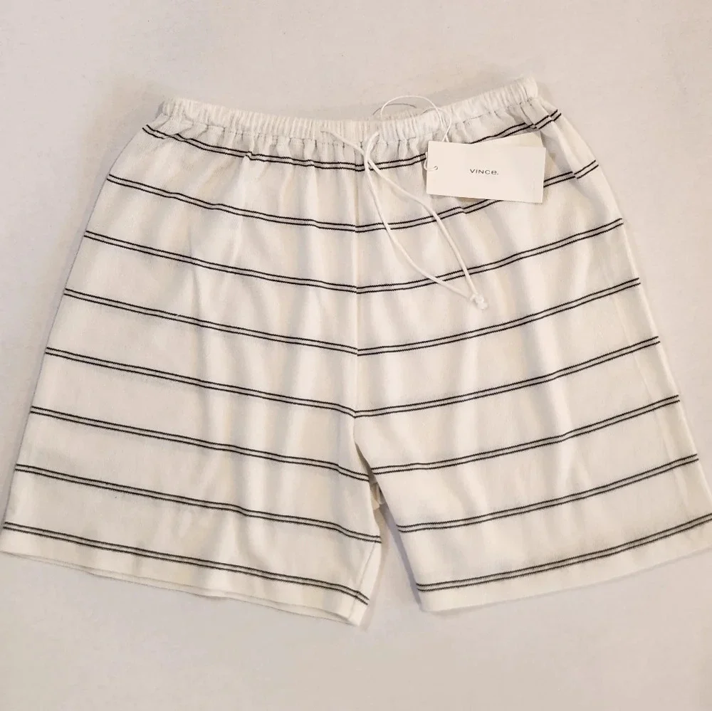 NWT || VINCE || Chalk, Stripes, shorts, baggy, pajamas, pjs, xx small